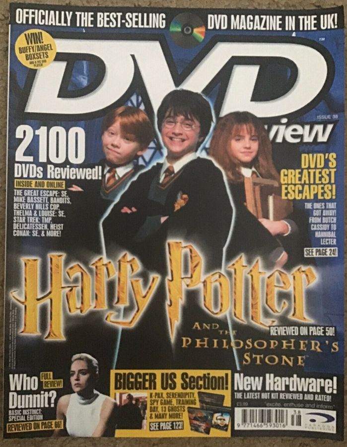 DVD REVIEW magazine side cover Issue 38  2002