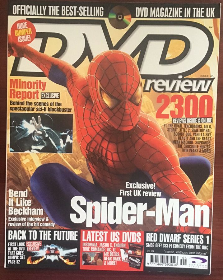 DVD REVIEW magazine side cover Issue 45  2002
