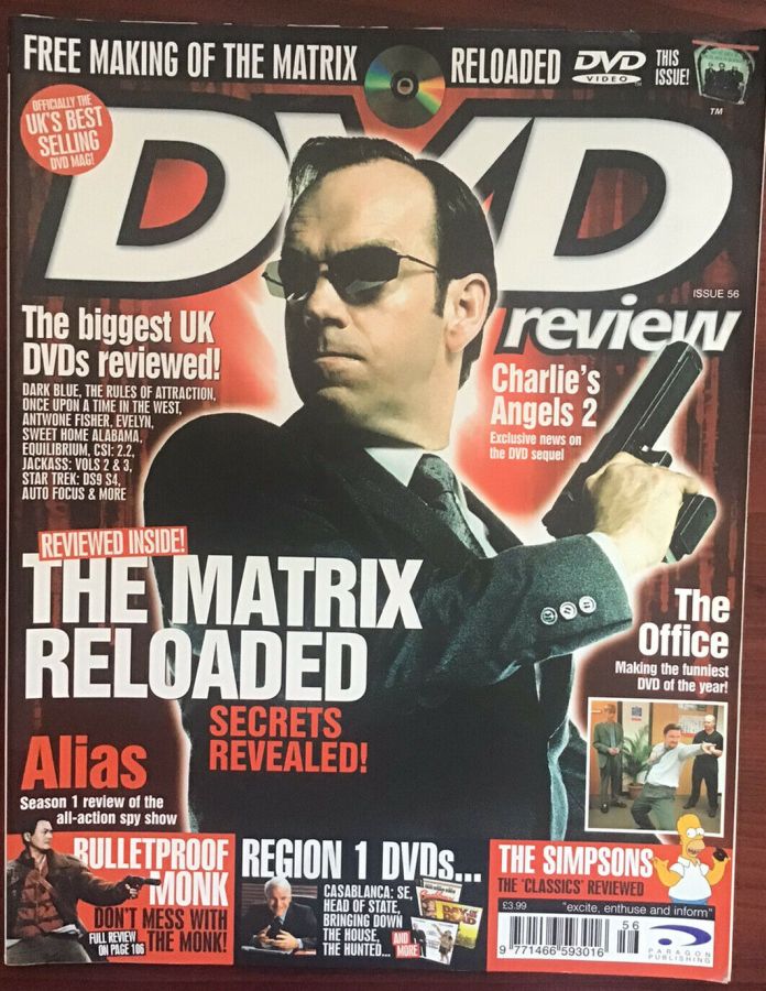 DVD REVIEW magazine side cover Issue 56  2003