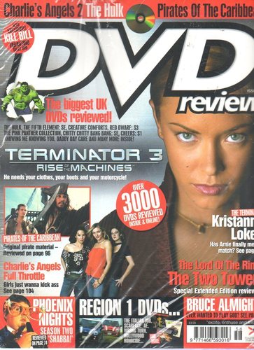 DVD REVIEW magazine side cover Issue 58  2003
