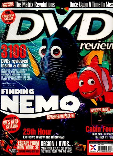 DVD REVIEW magazine side cover Issue 61 February 2004