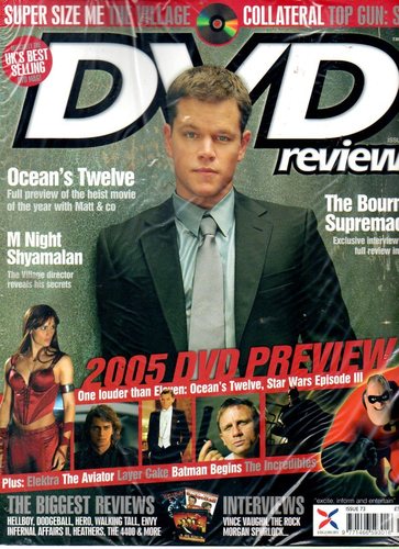 DVD REVIEW magazine side cover Issue 73 January 2005