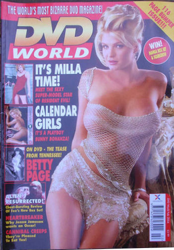 DVD WORLD magazine side cover Issue 8 February 2004