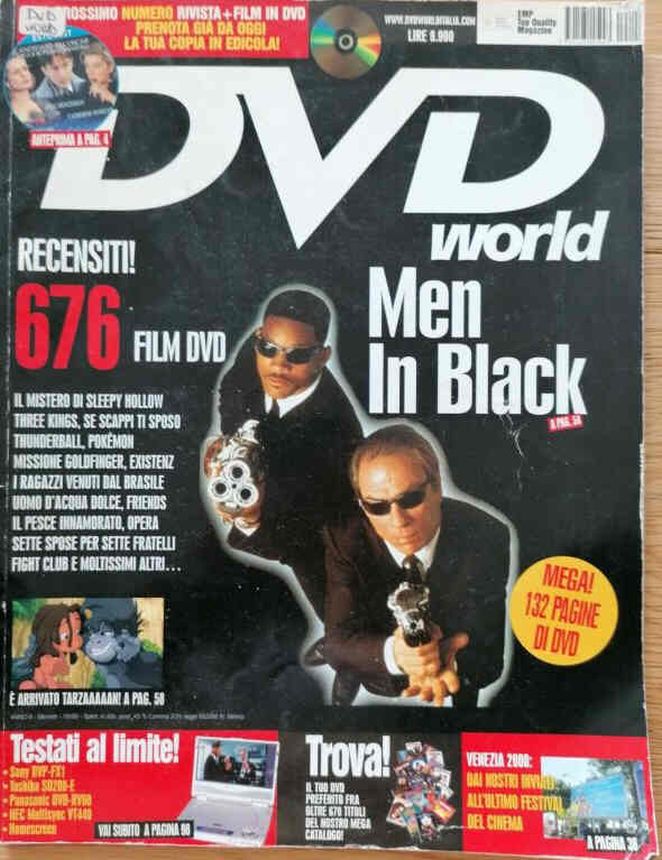 DVD WORLD (It) magazine side cover Issue 12 October 2000