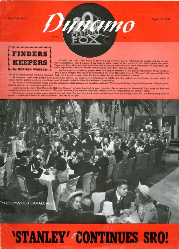 DYNAMO magazine cover 26 August 1939