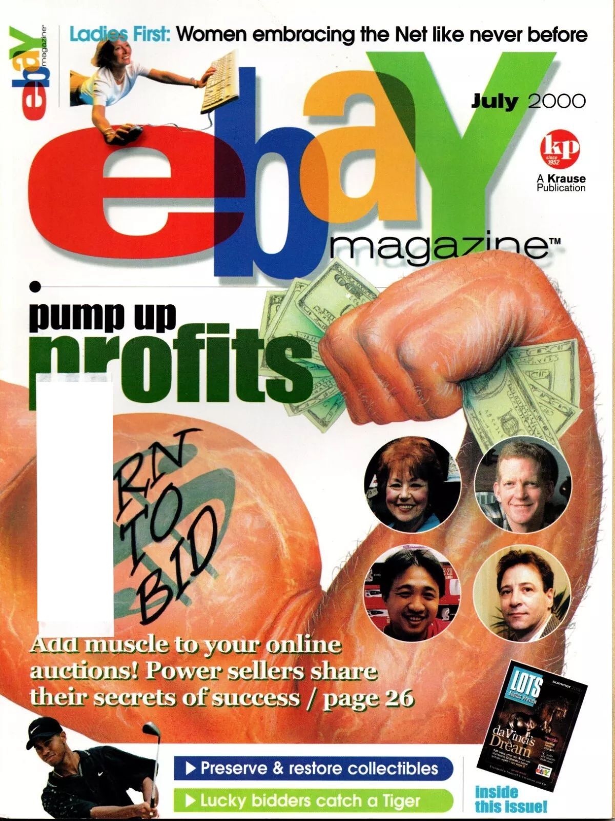 EBAY magazine cover  July 2000