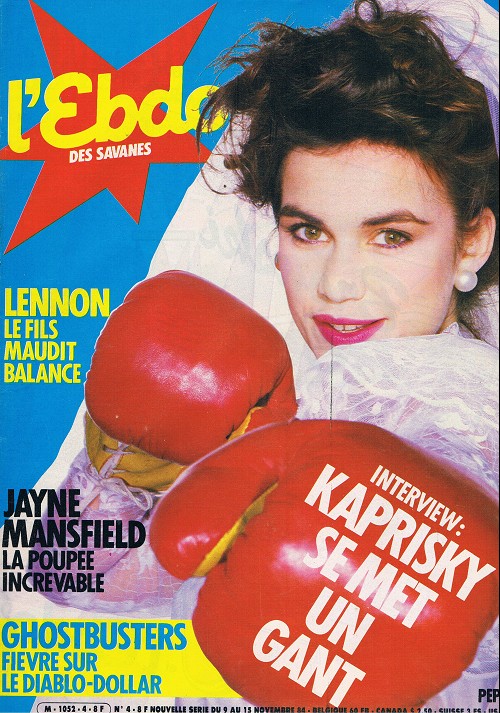 HEBDO CINEMA magazine cover Issue 4 9 November 1984