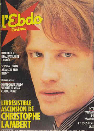 HEBDO CINEMA magazine cover Issue 9 19 December 1984