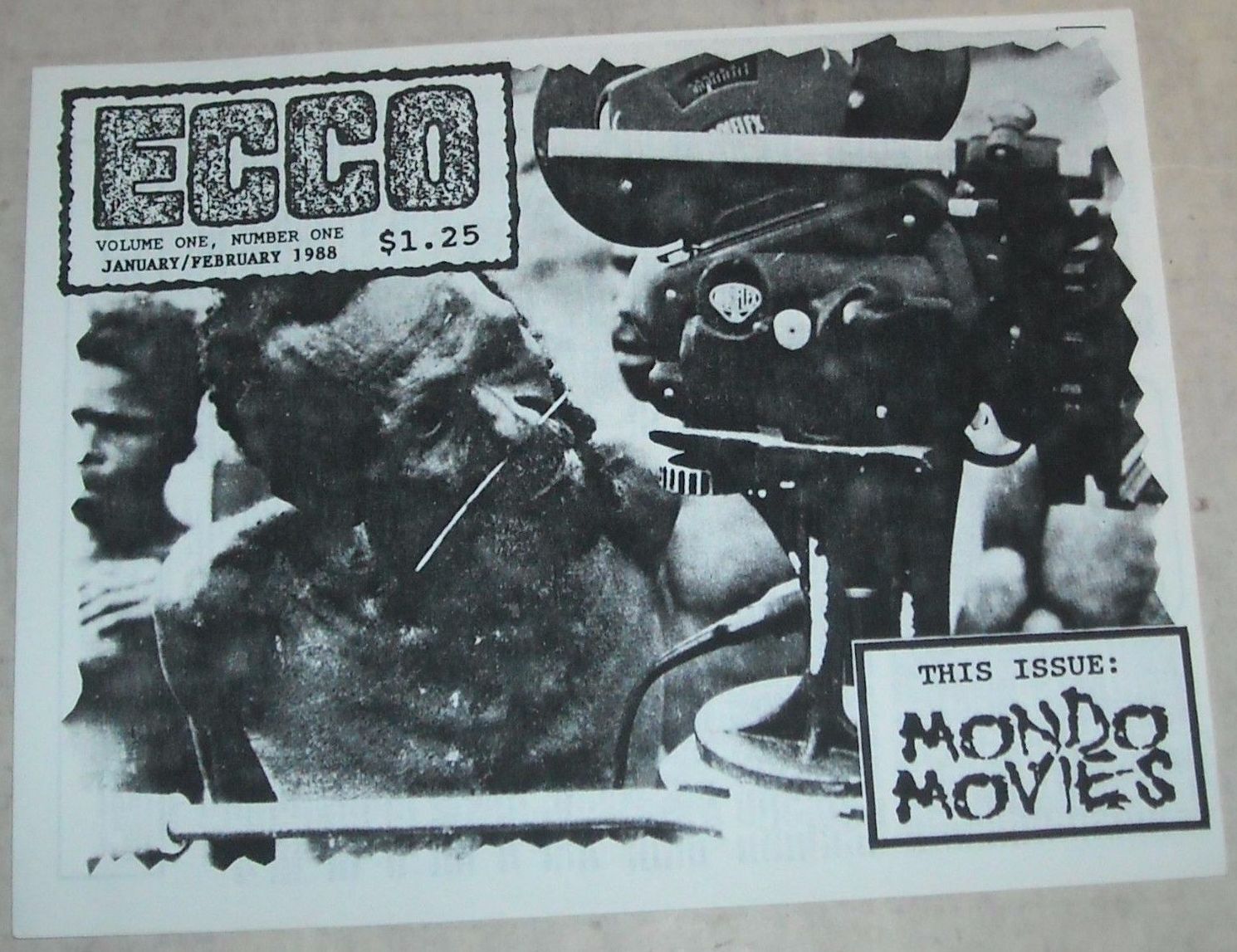 ECCO magazine cover Issue 1 January/February 1988