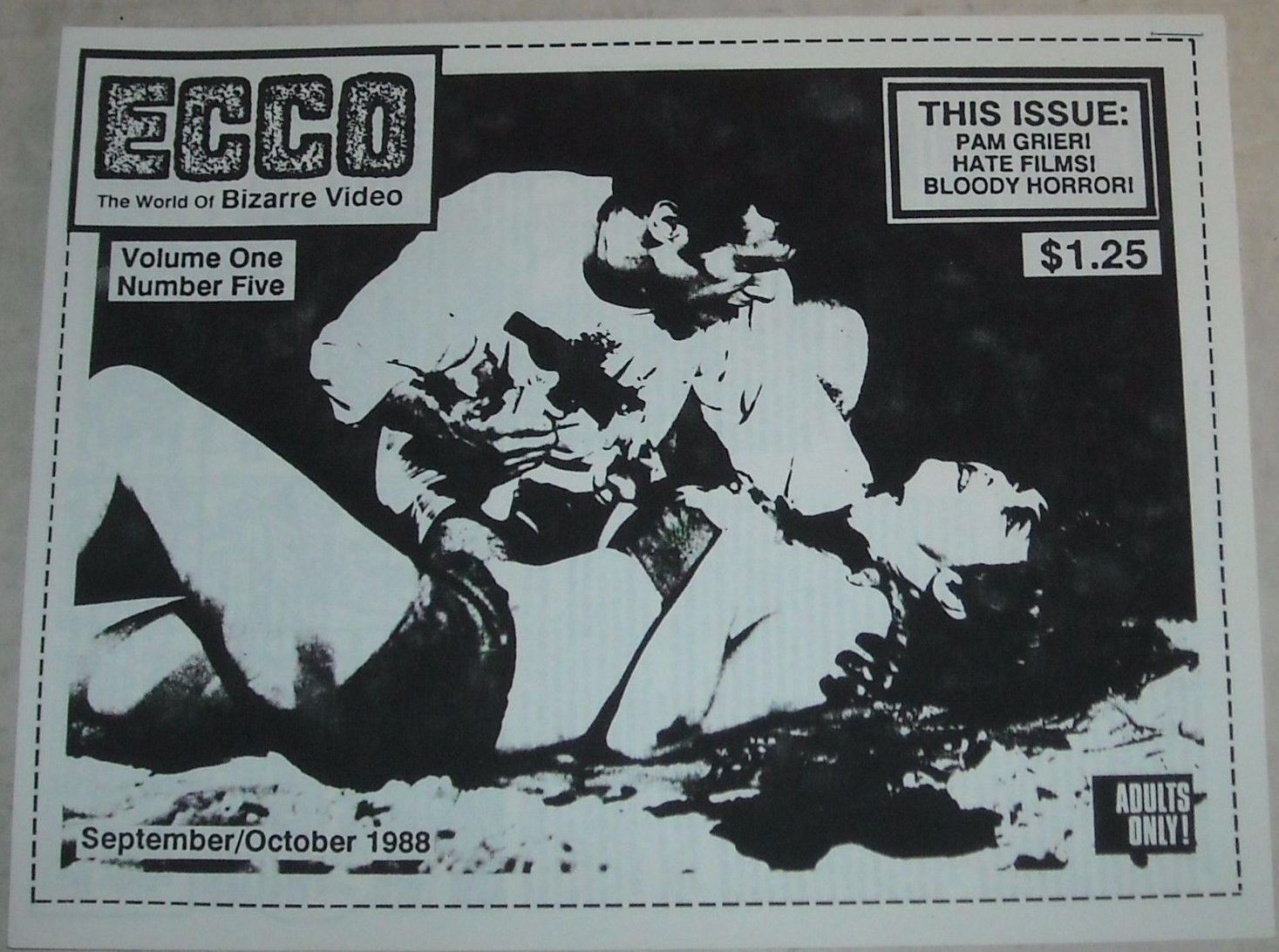 ECCO magazine cover Issue 5 September/October 1988
