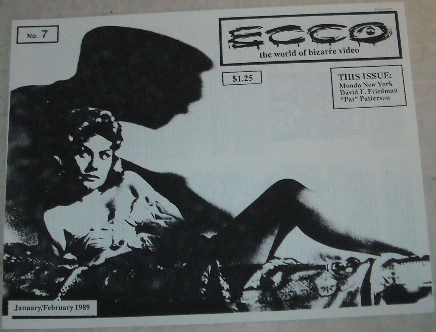 ECCO magazine cover Issue 7 January/February 1989