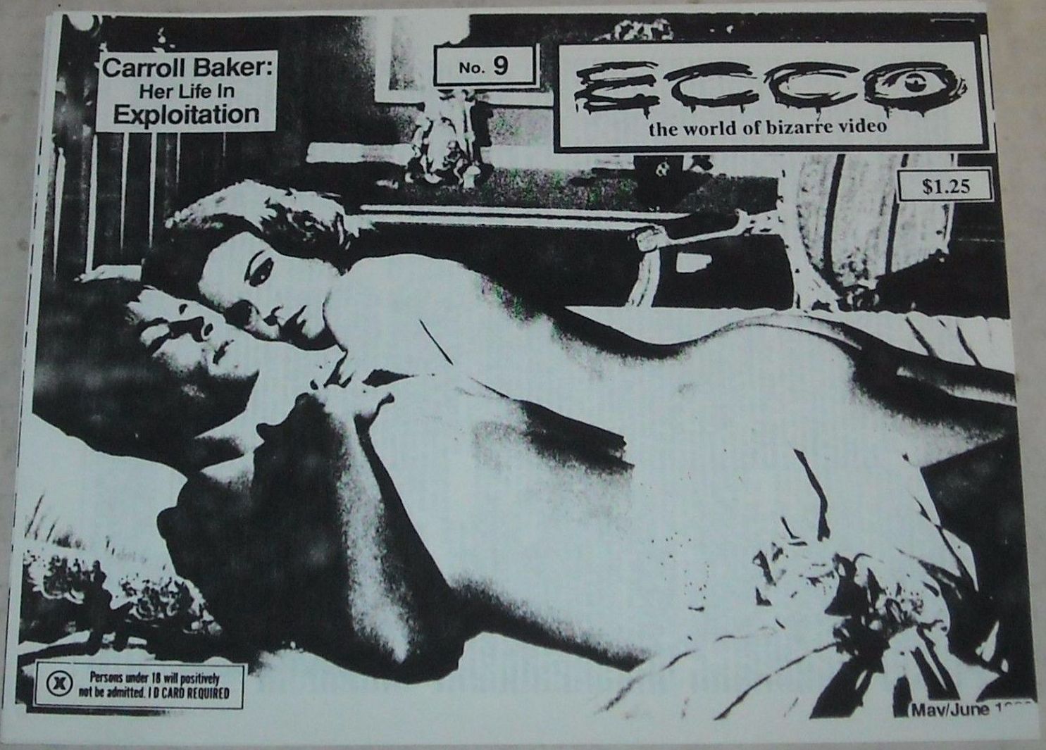ECCO magazine cover Issue 9 May/June 1989