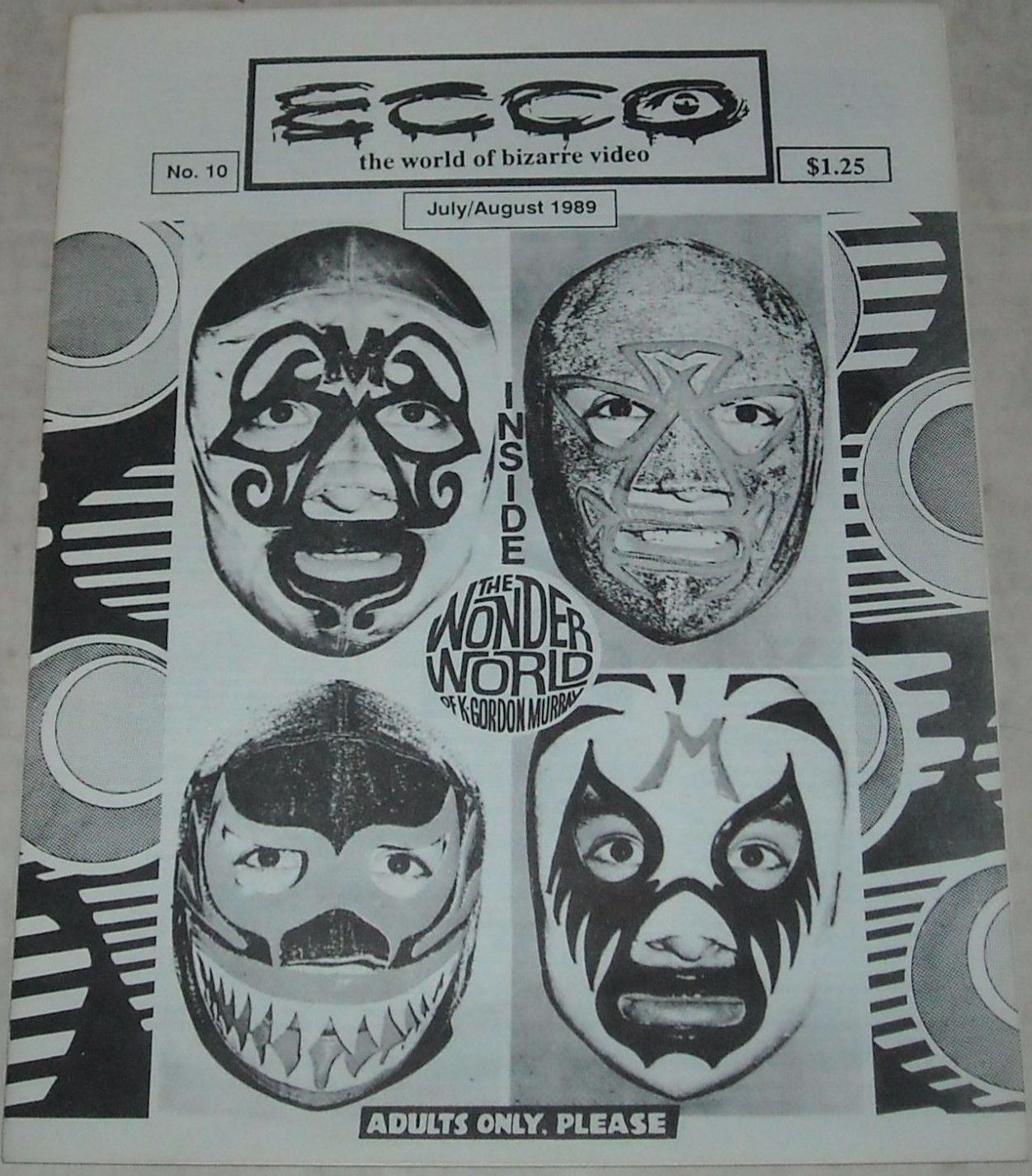 ECCO magazine cover Issue 10 July/August 1989