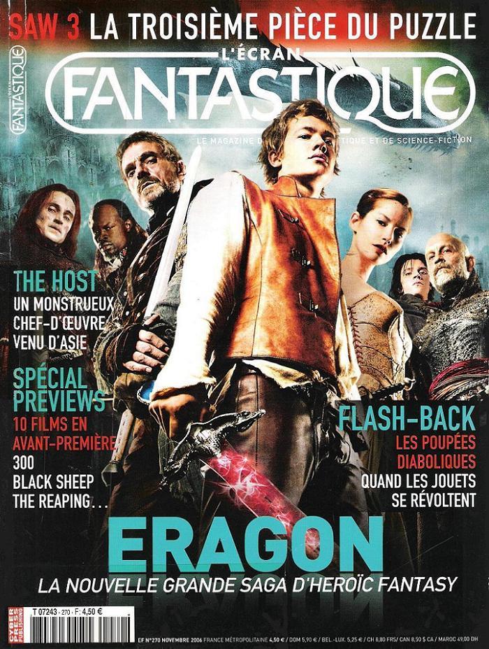 ECRAN FANTASTIQUE | L magazine cover Issue 270 November 2006