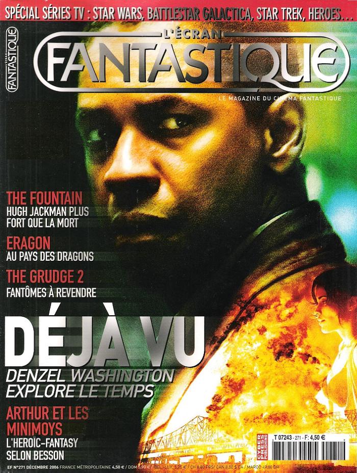 ECRAN FANTASTIQUE | L magazine cover Issue 271 December 2006