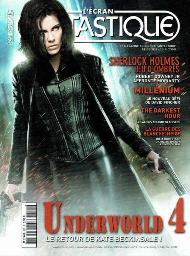 ECRAN FANTASTIQUE | L magazine cover Issue 327 January 2012