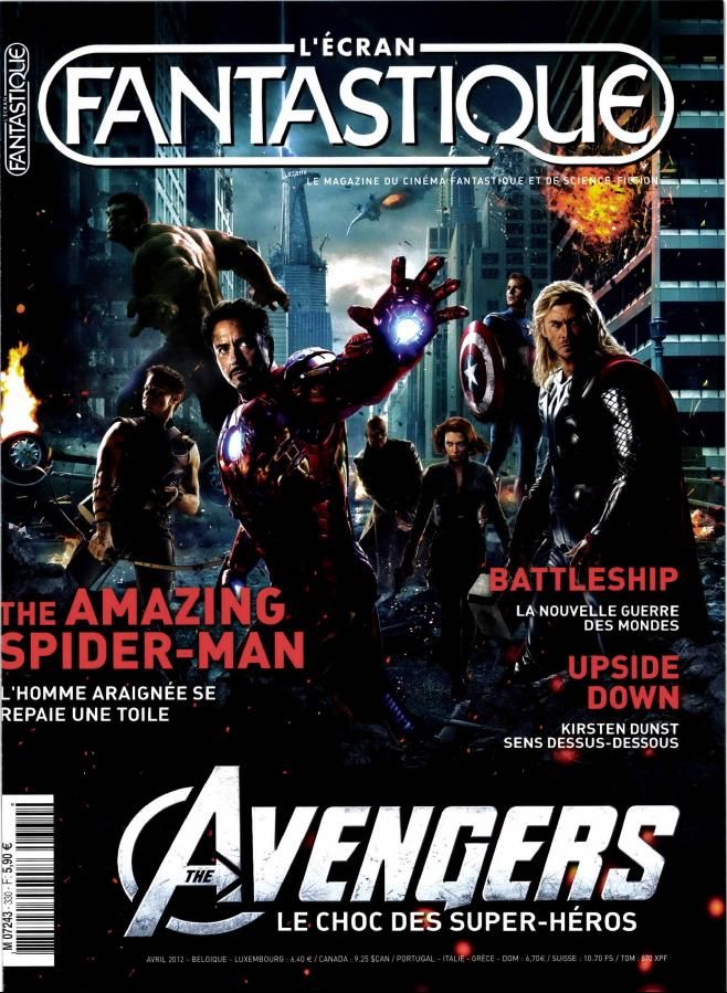 ECRAN FANTASTIQUE | L magazine cover Issue 330 April 2012