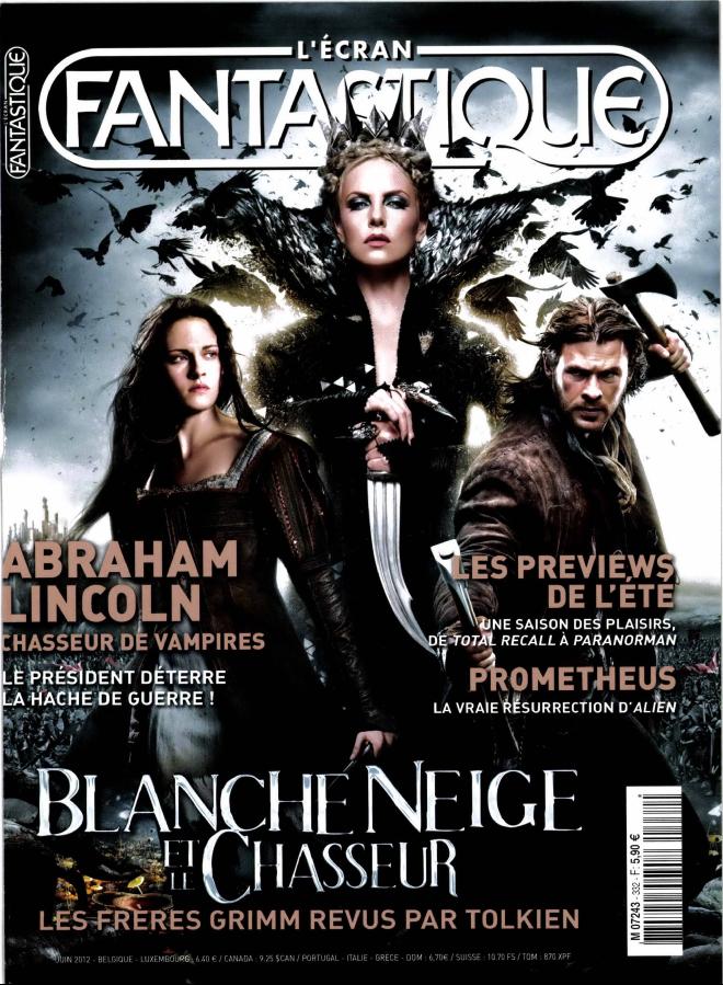 ECRAN FANTASTIQUE | L magazine cover Issue 332 June 2012
