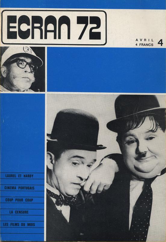 ECRAN magazine cover Issue 4 April 1972