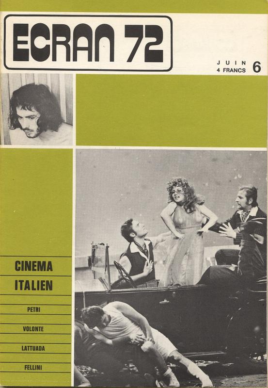ECRAN magazine cover Issue 6 June 1972