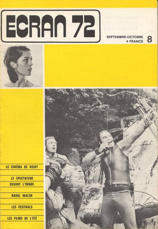 ECRAN magazine cover Issue 8 September/October 1972