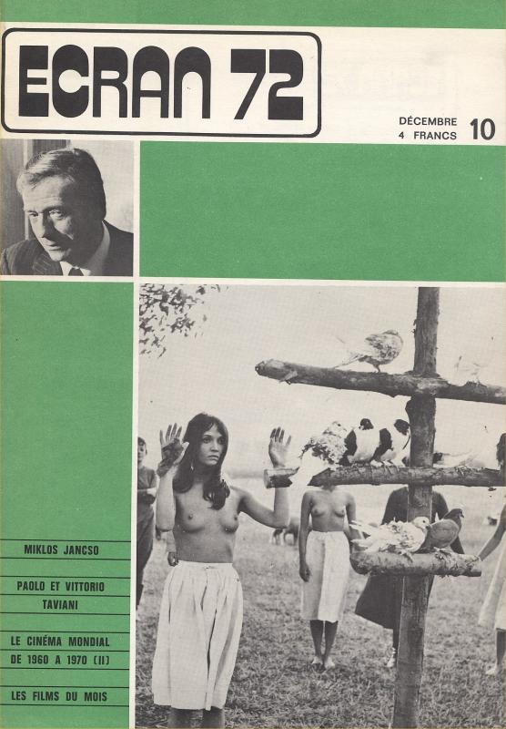 ECRAN magazine cover Issue 10 December 1972