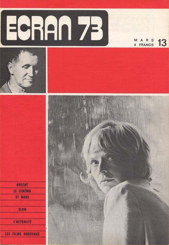 ECRAN magazine cover Issue 13 March 1973