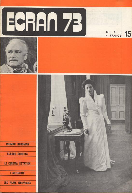ECRAN magazine cover Issue 15 May 1973