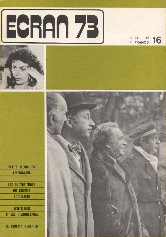 ECRAN magazine cover Issue 16 June 1973