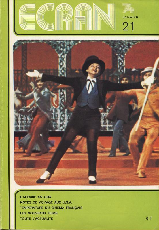 ECRAN magazine cover Issue 21 January 1974