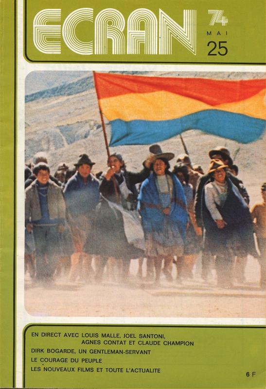 ECRAN magazine cover Issue 25 May 1974