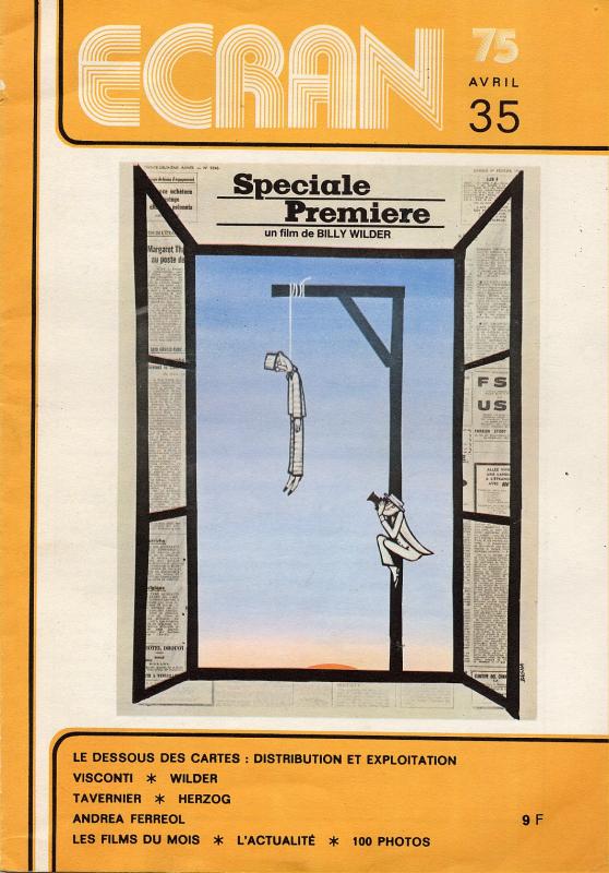 ECRAN magazine cover Issue 35 April 1975