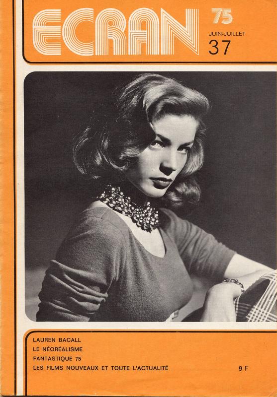ECRAN magazine cover Issue 37 June 1975