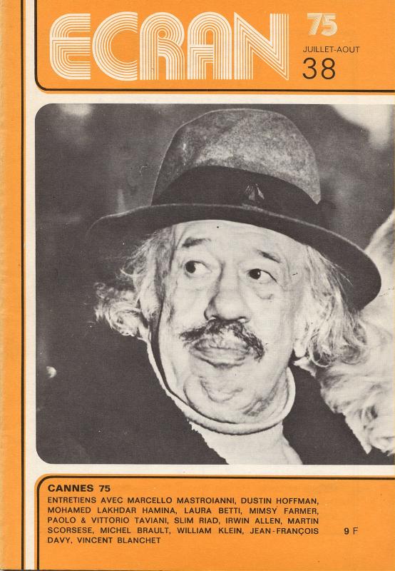 ECRAN magazine cover Issue 38 July 1975