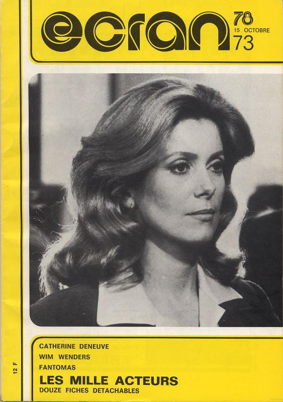 ECRAN magazine cover Issue 73 October 1978