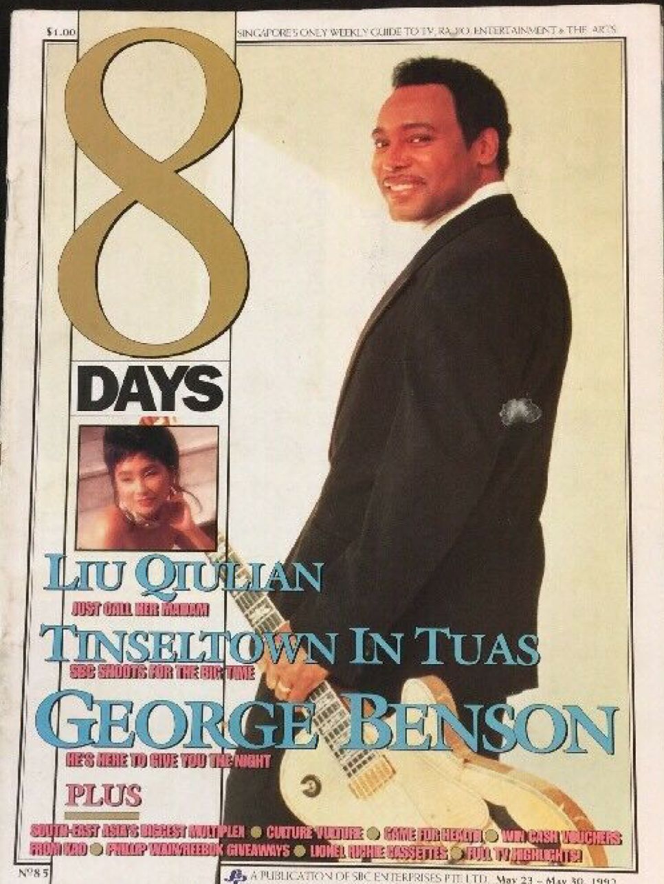 8 DAYS magazine side cover Issue 85 23 May 1992