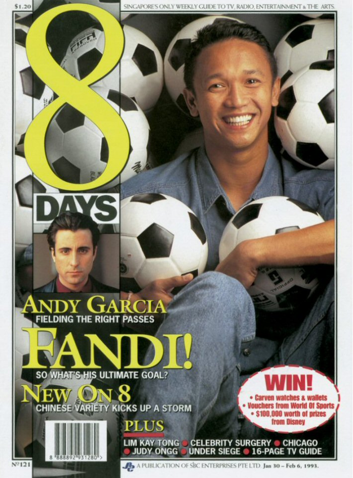 8 DAYS magazine side cover Issue 121 30 January 1993
