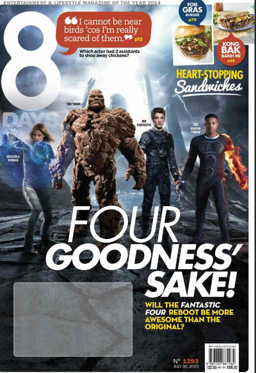 8 DAYS magazine side cover Issue 1293 30 July 2015