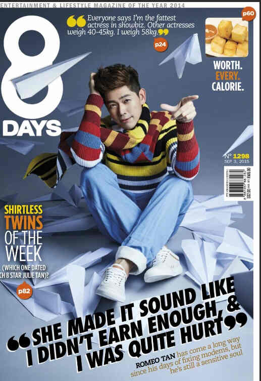 8 DAYS magazine side cover Issue 1298 3 September 2015