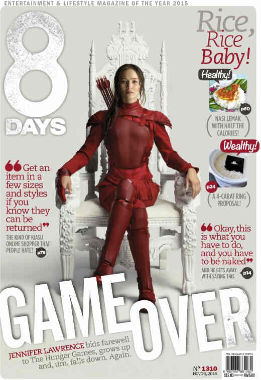 8 DAYS magazine side cover Issue 1310 26 November 2015