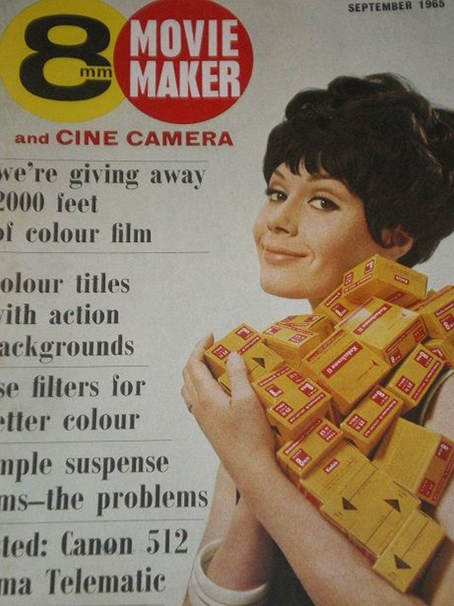 8mm MOVIE MAKER magazine side cover  September 1965