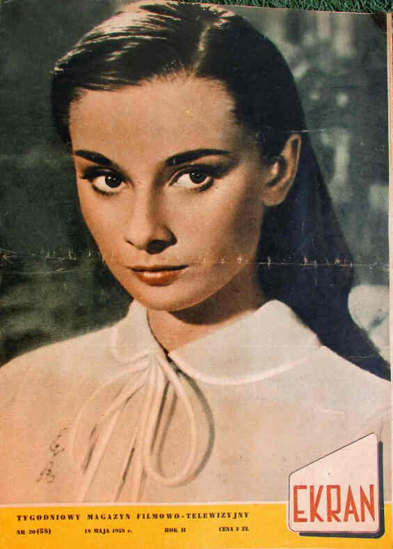 EKRAN (Po) magazine side cover Issue 58 18 May 1958