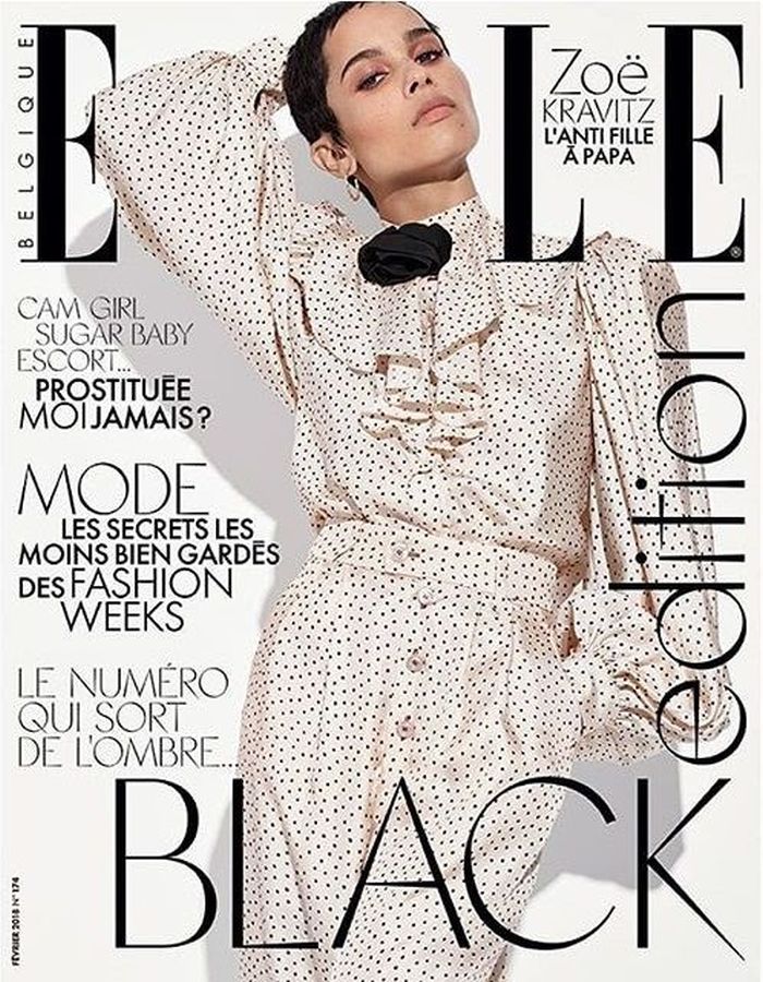 ELLE BELGIUM magazine cover  February 2018