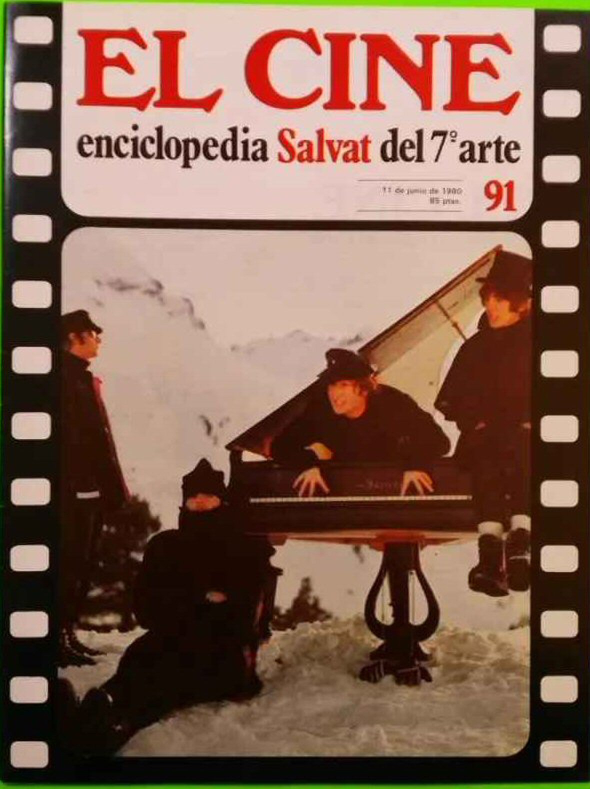 CINE | EL (Enciclopedia Salvat Del 7 Arte) magazine side cover Issue 91   1980