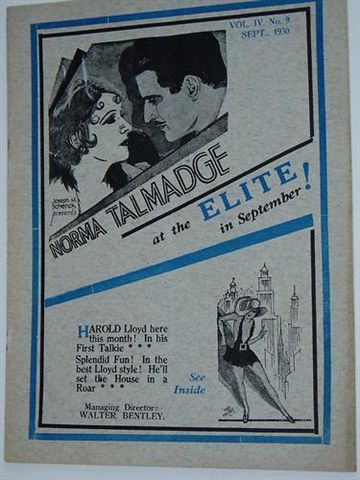 ELITE magazine side cover  Vol 4 # 9 September 1930