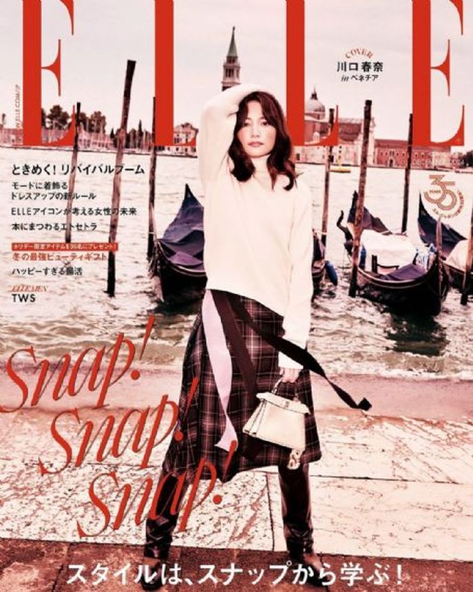 ELLE JAPAN magazine cover  December 2024