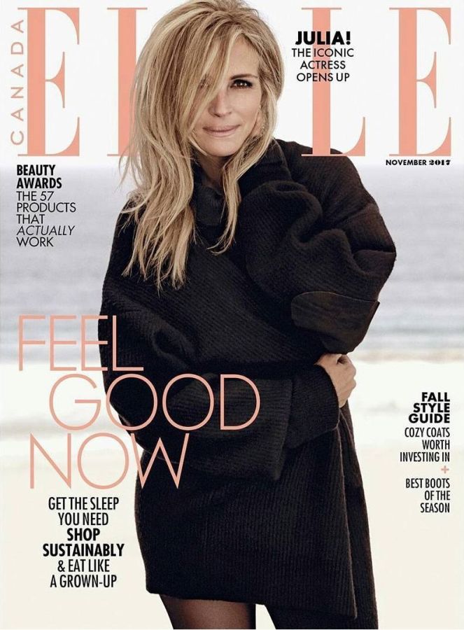 ELLE CANADA magazine side cover  November 2017