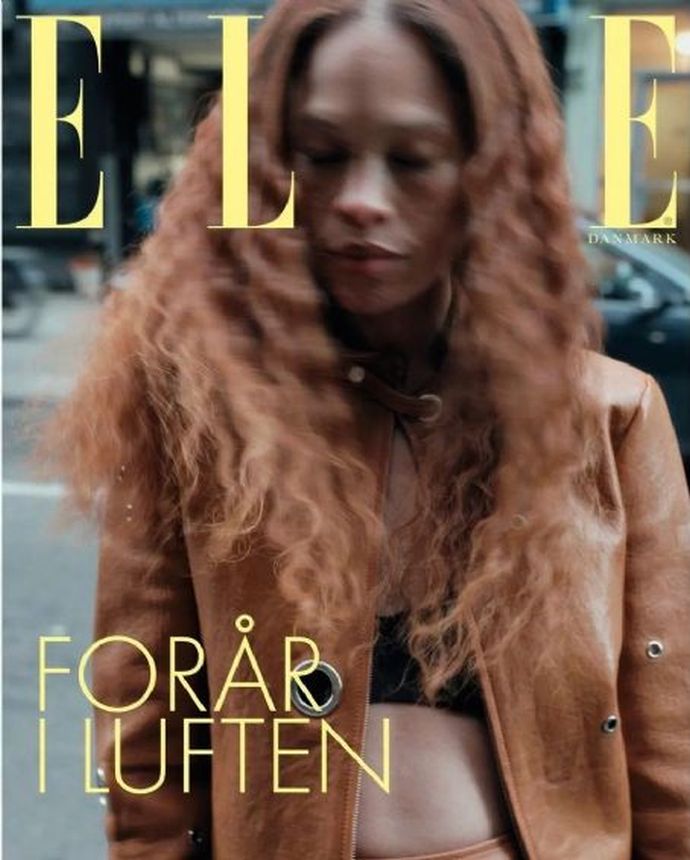 ELLE DENMARK magazine side cover  March 2023