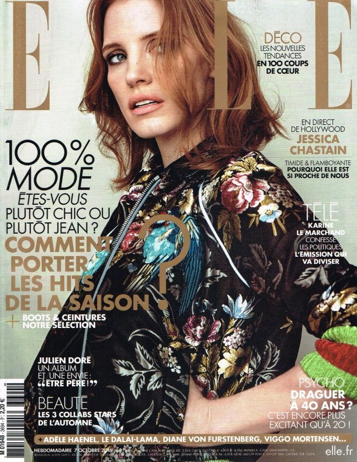 ELLE FRANCE magazine cover 7 October 2016