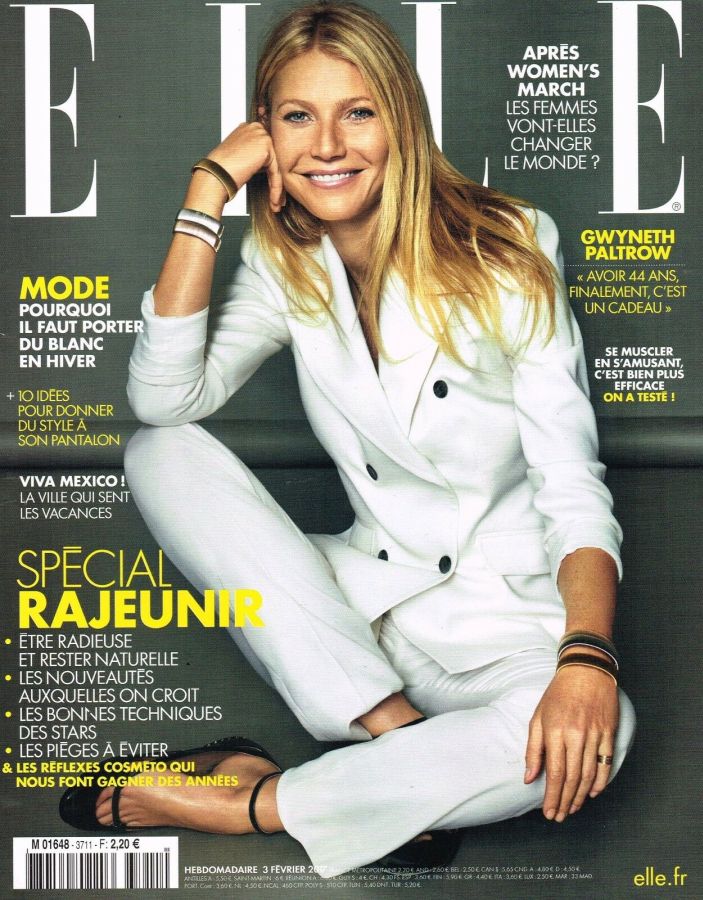 ELLE FRANCE magazine side cover 3 February 2017